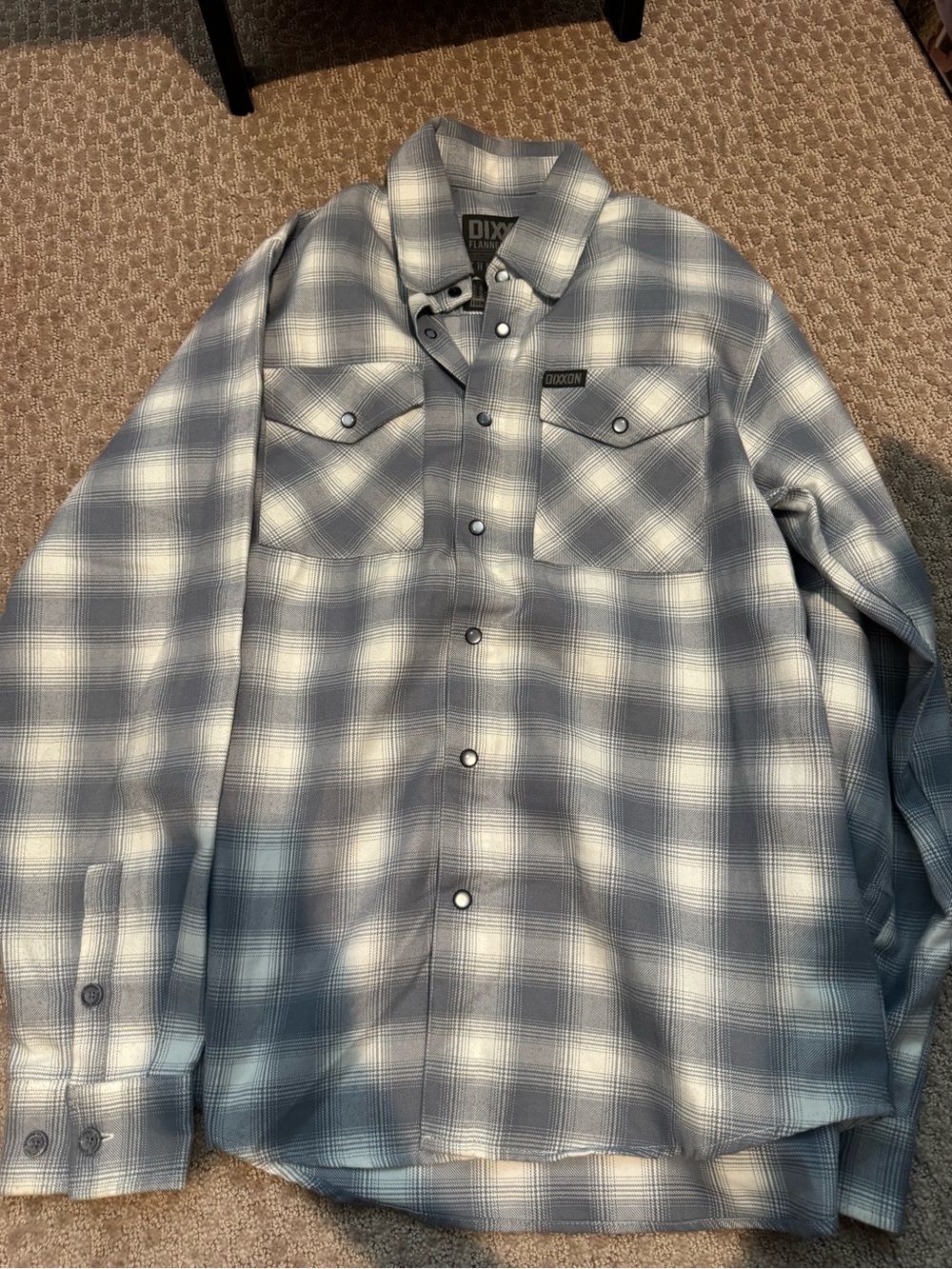 DIXXON Gray Plaid Lightweight Shirt Jacket